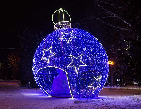 Новогодний декор в Архангельске